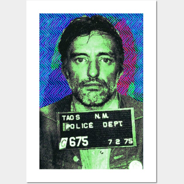 Dennis Hopper Mugshot Wall Art by SABREart